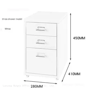 Flat Pack 3 Drawer Steel Filing Cabinet for FBA Sellers — HN-HM-03 by HNJUNTUO thumbnail-2