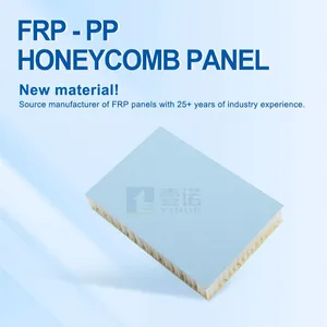 FRP Sandwich Panel Fireproof Fast Install Easy Install PU 50mm Cold Room Interior Wall Exterior Outdoor Fiberglass Camping Car thumbnail-1
