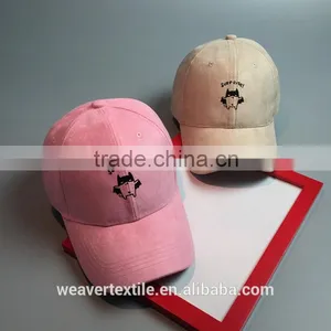 Suede Embroidery Cat Baseball Hats in Stock thumbnail-1
