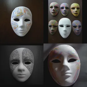 Fiber Face Mask Manufacturer Custom OEM/ODM Pulp Molding Mask White or Beige thumbnail-5
