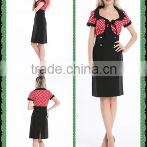 Bestdress Audrey 1950's Swing Vintage Rockabilly Polka Dot Dress thumbnail-3