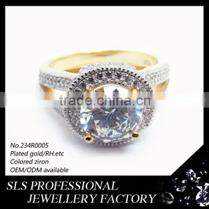 2015 Wholesale Wedding Jewelry Ring Deep Love Jewelry Silver Gold Plating Rings for Valentine Wooden Gift thumbnail-1