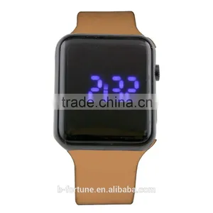 LP1427 Brown Smart Silicone Strap Digital Movement LED Watch thumbnail-2