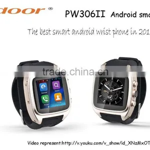 Smart Watch Mobile Phone PW 308. Android Unlocked Cellphone Watch Round Dial Metal Wristwatch thumbnail-3