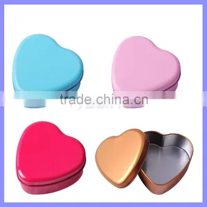 73mm x 38mm Best Choice for Candy Chocolate Factory Price Wedding Heart Tinplate Box thumbnail-1