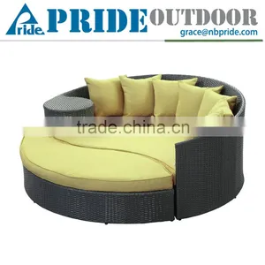 Rattan Daybed With Canopy Cheap Outdoor Waterproof Round Patio Antique Bamboo Indoor Daybed thumbnail-1