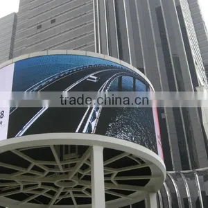 P12mm Outdoor Arc Curve Round Odd Video Led Signs thumbnail-1