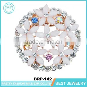 Newest Style Popular Zinc Alloy Fashion Jewelry Brooches Wholesale For Weddings Decoration thumbnail-1