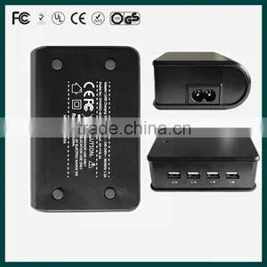 Usb Charger/ 4 Port (black) USB Travel Charger for Tablet and Mobile Phone With FCC,CE-EMC,CE-LVD Approved thumbnail-4