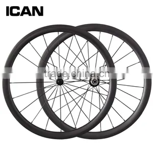 700c 27mm Width Carbon Road Bike Wheelset Tubular Wheelset W40T Powerway R13 Hub thumbnail-1