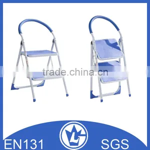 Portable Aluminium Ladder With Rubber Cover Step, Safety Handrail GS and EN131 Approval thumbnail-1