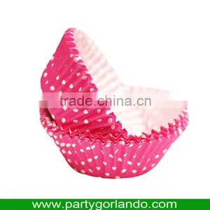 D.50xH.32mm 1C Polka Dot Printing Paper Baking Cake Cup Cases thumbnail-1