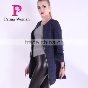 Spring New Product 2016 Medium And Long Women Clothes Round Collar Apparel Quality Choice thumbnail-1