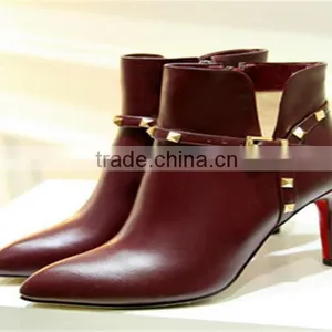 Ankle Boots for Men High Heel Leather Boots New Arrival Women Boots High Heels thumbnail-1