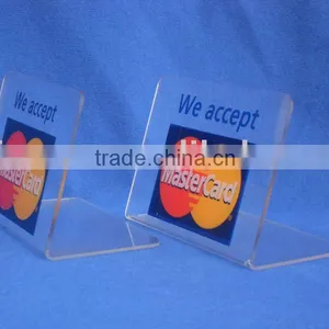 Credit Card Sign Board Holder for Counter Display thumbnail-1