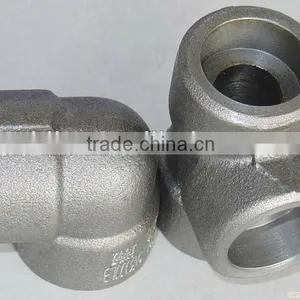 1"- 5" Stainless Steel Socket Weld Forged Tee / Coupling thumbnail-1