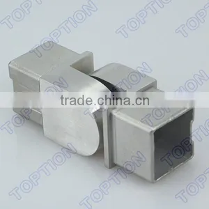 Stainless Steel Handrail Tube Connector Elbow 90 Degreee Suqare Adjustable Connector thumbnail-2