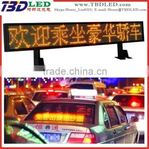 Advertising Led Taxi Display Panel,led Car Movign Message Screen Sign Board,led Taxi Display Sign for Car Rear Window thumbnail-1