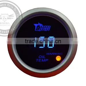 52mm Racing Boost Gauge, 52mm Guages Digital Gauge in White Black Light thumbnail-5