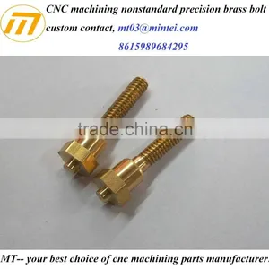 Customized CNC Machining Gold Plated Brass 3604 Standoff thumbnail-3