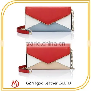 Contrast Color Own Branded Women Leather Wallet From Gz Handbag Factory thumbnail-3