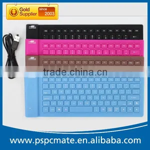 High Quality 83keys Waterproof Flexible Mini Silicon Soft Bluetooth Keyboard thumbnail-4