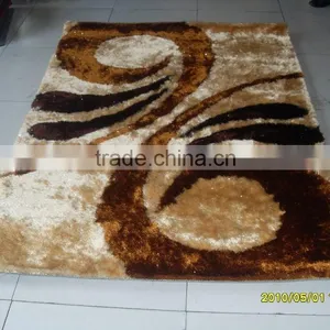 Polyester Shaggy Carpets Tile , Flooring Mat /rug thumbnail-5