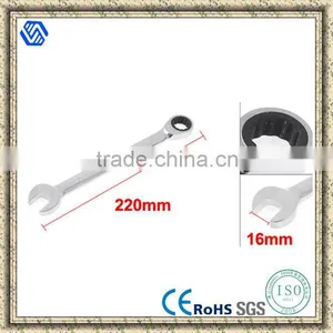220mm Long 16mm 12 Point Polished Open Box End Combination Wrench Sets thumbnail-1