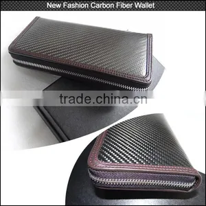 Top Quality 2016 New Style Carbon Fiber Wallet With Genuine Leather Inside , Real Carbon Wallet for Sale thumbnail-1