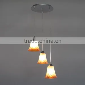 Vintage Glass Lamp Chandelier Antique Ceiling Pendant Light Hanging Fixture thumbnail-4