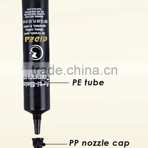 15g Black Nozzle PE Plastic Cosmetic Packaging Tube thumbnail-2