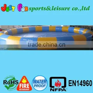 Hot Selling Blue and Yellow Inflatable Water Pool thumbnail-1