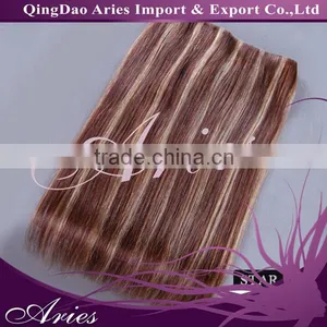 Indian Hair PU Skin Weft Adhesive Hair thumbnail-4