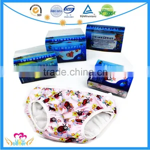 Baby Side Snap Swim Diapers Cloth Infant Swim Nappies thumbnail-2