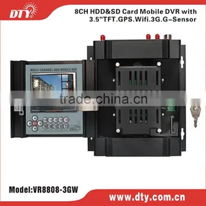 VR8808-3GW 8 Channel 1TB HDD Storage Mobile Dvr Gps Map Tracking Software thumbnail-1