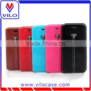 Various Colors Combo Leather Flip Case for Iphone 6s With Card Slot thumbnail-2
