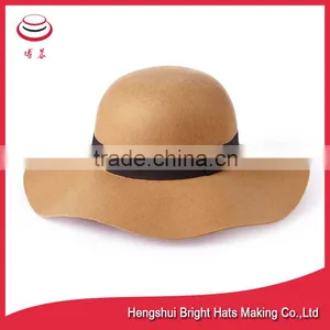 New Design Waterproof Wool Felt Hats , Ladies Floppy Styles thumbnail-3