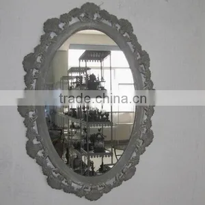 Wholesale Vintage Wrought Iron Oval Mirror Frame thumbnail-1