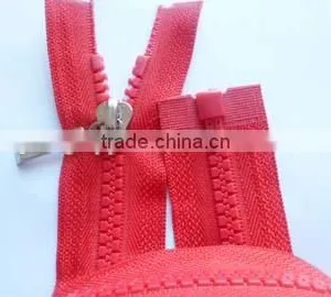 5# Plastic Derlin Zipper PVC Zipper Fastener Open End Zipper With Fancy Zipper Pullers Coate Zipper thumbnail-3