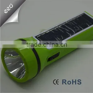 Factory Direct Export Rechargeable LED Torch With Side Solar Rechargeable thumbnail-2