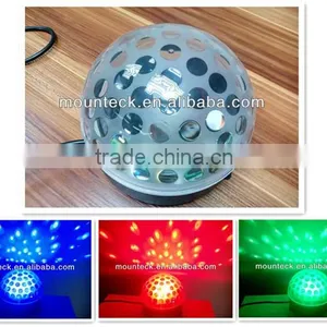 Attractive Stage Lighting Decorations Crystal LED Light Magic Spinning Disco Ball thumbnail-2