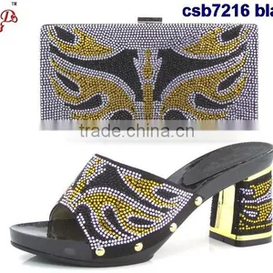 CSB7216 New Design for Women Shopping Cheap Italian Shoes Matching Bags thumbnail-5