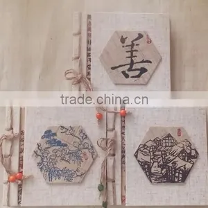 Ramie Fabric Handmade School Notebook thumbnail-1
