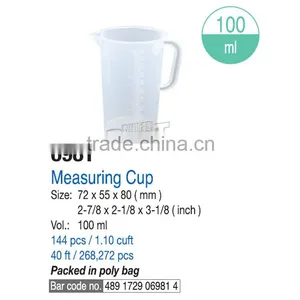100ml Best PP Polypropylene Plastic Measuring Cup Scale Kitchenware Tools Measurement Instrument thumbnail-1