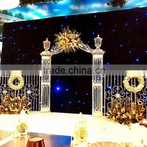 New Arrival Artificial Flowers Wedding Backdrop Door Decoration Large Stage Backdrop thumbnail-4