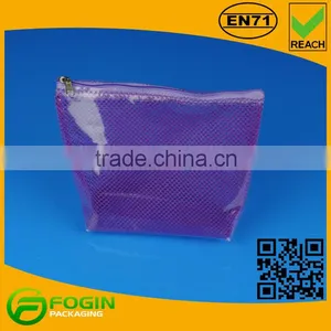 Purple Pvc Cosmetic Toiletry Bag Waterproof thumbnail-2