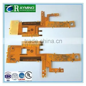 PI Material Gold Fingers Yellow Covering Film Flex PCB Board thumbnail-3