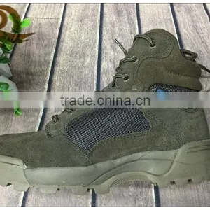 Wholesale Leather Khaki Outdoor Waterproof Ankle Army Military Tactical Boots thumbnail-3