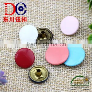 Wholesale Metal Button Customized Copper Spray 4 Parts Clothes Spring Snap Fastener thumbnail-3