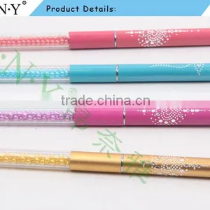ANY Nail Art Design Care Nylon Hair French Manicure Nail Brush Gold Handle thumbnail-5